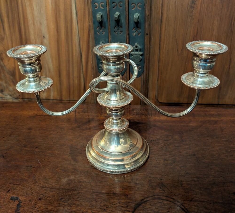 Vintage Silver Plated Candelabra