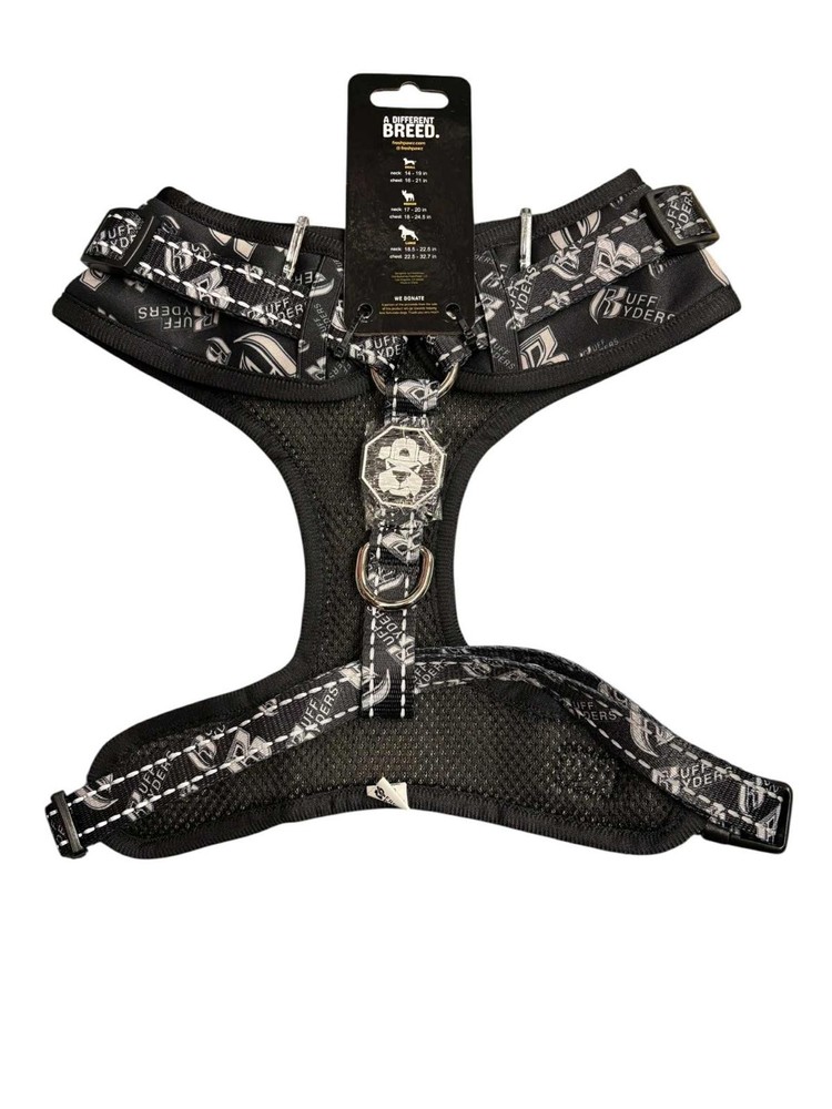 FreshPawz Fully Adjustable Harness Breathable/Ref Size EXTRA LARGE Black