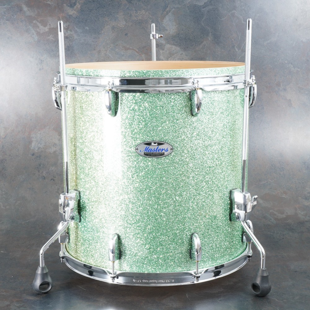 :Pearl Masters Maple Complete 16x16 Floor Tom Drum Shell - Absinthe Sparkle