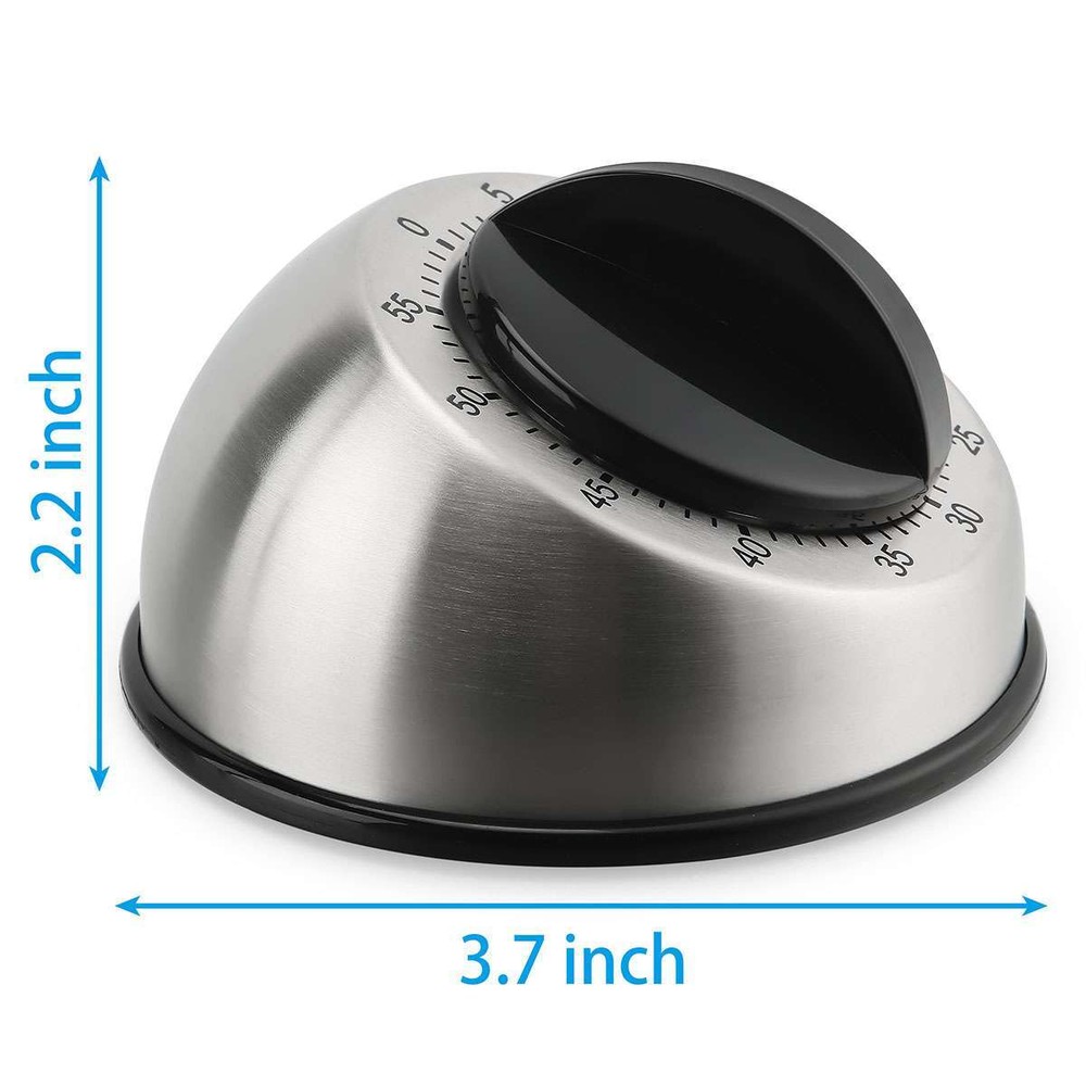 Mechanical Long Ring Bell Alarm Loud 60-Minute Kitchen Cooking Wind Up Timer US