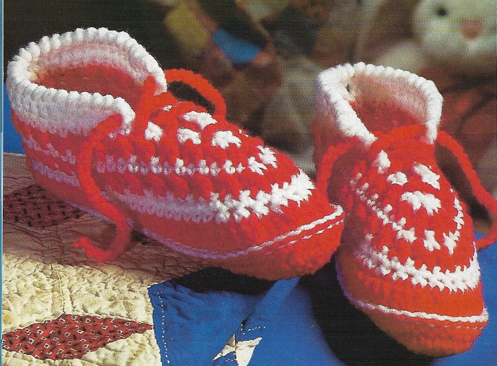 Childs Slippers crochet PATTERN INSTRUCTIONS
