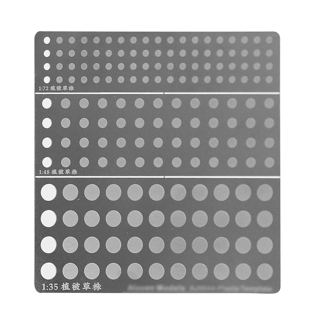 Stainless Steel Model Static Grass Planting Template Sand Table DIY Scenario E