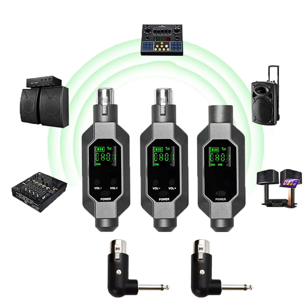 For 2 mic Wireless Microphone Converter XLR Transmitter and Receiver Microphone