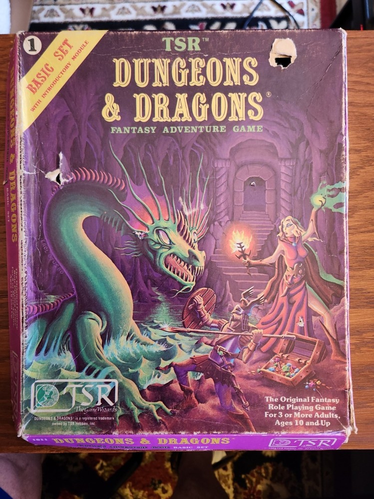 D&D Basic Set Purple Box B2 Module 1981 TSR BECMI Dungeons Dragons EX