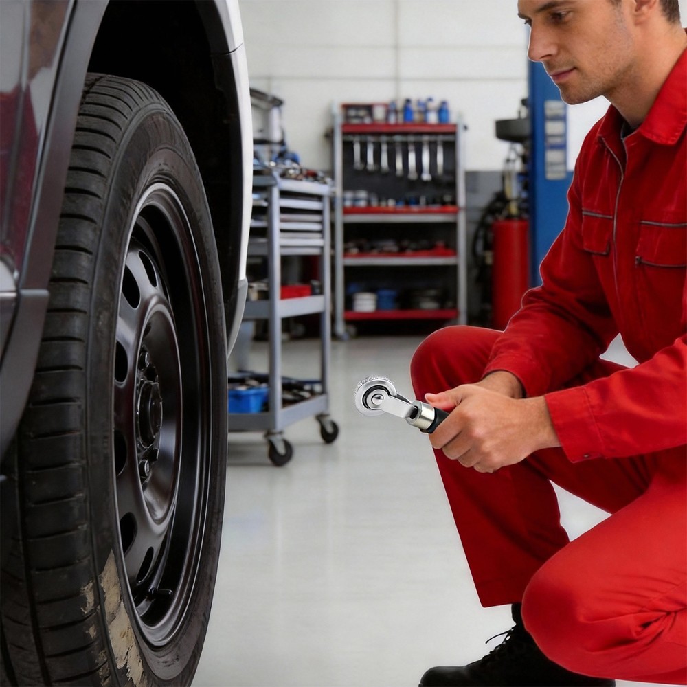 3Pcs Tyre Repair Tool Patch Roller+Scraper+Buffer Wheel Grinding Head Round Bit