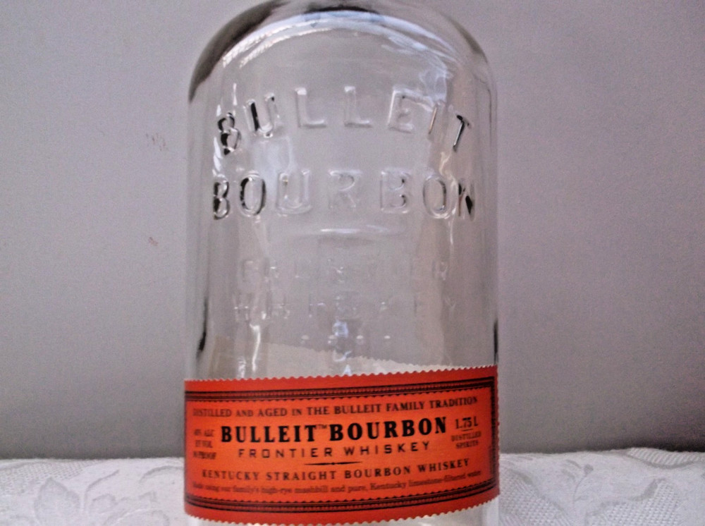 Bulleit Bourbon Frontier Whiskey 1.75 ml Empty Bottle