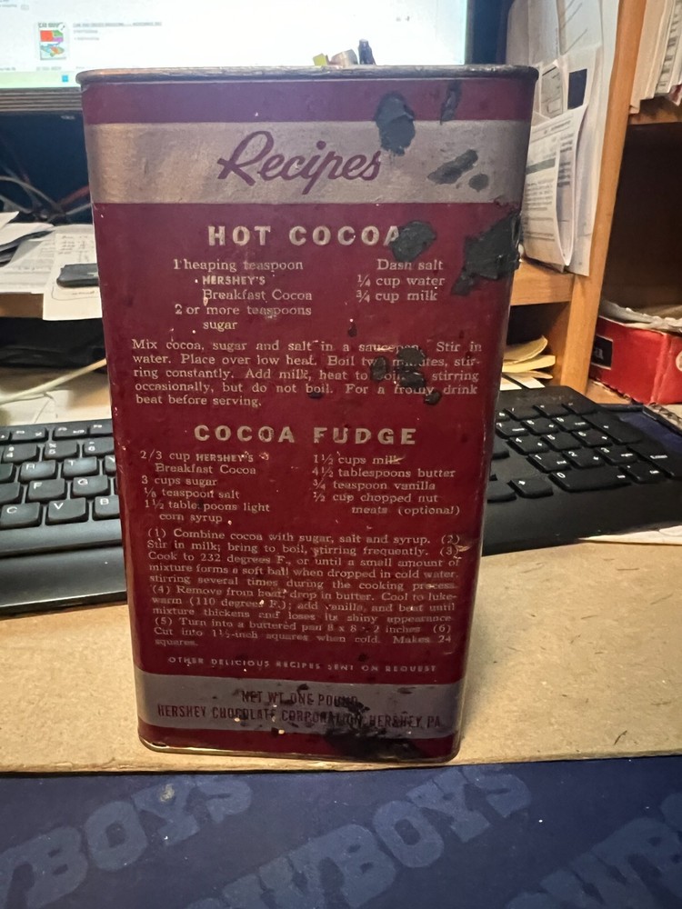 VINTAGE SPICE TIN----HERSHEY'S BREAKFAST COCOA