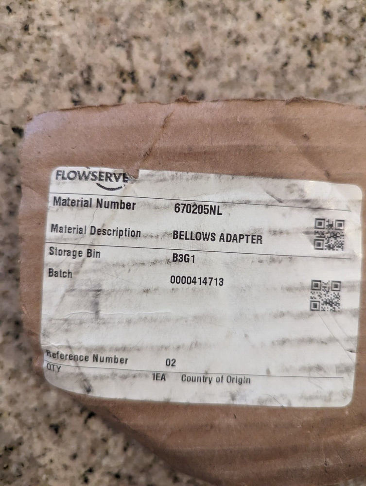 Flowserve Bellows Adapter 670205NL