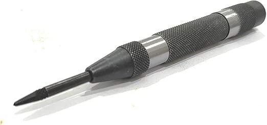 Automatic Center Punch Replaceable Hardened Steel Tip Medium Duty- USA FULFILLED