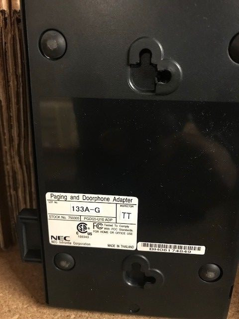 NEC 750305 PGD(2)-U10 Door Box Adapter