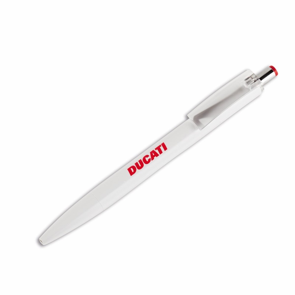 Original Ducati Essential White Ballpoint Pen