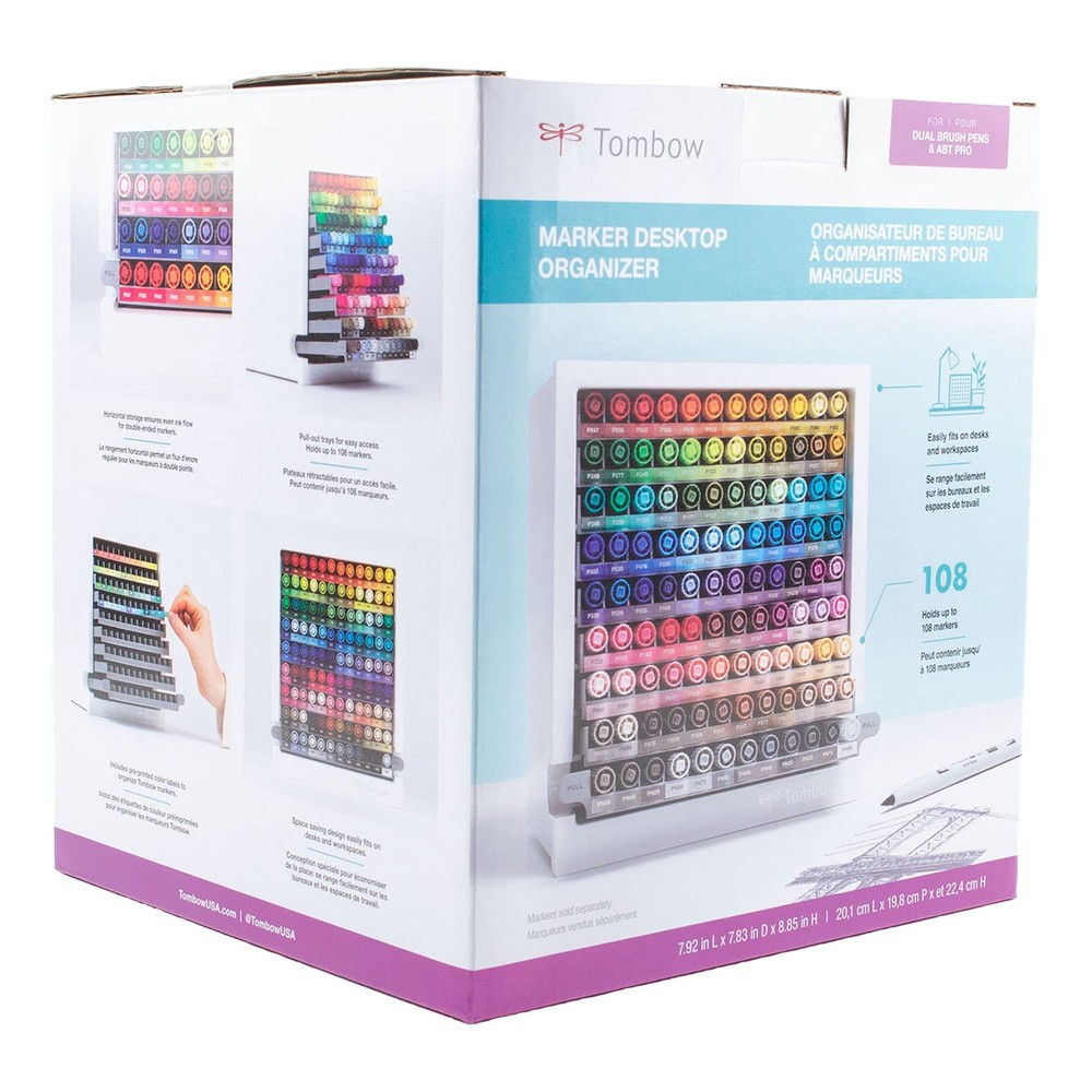 Marker Desktop Organizer - Efficient Storage Solution, White Color