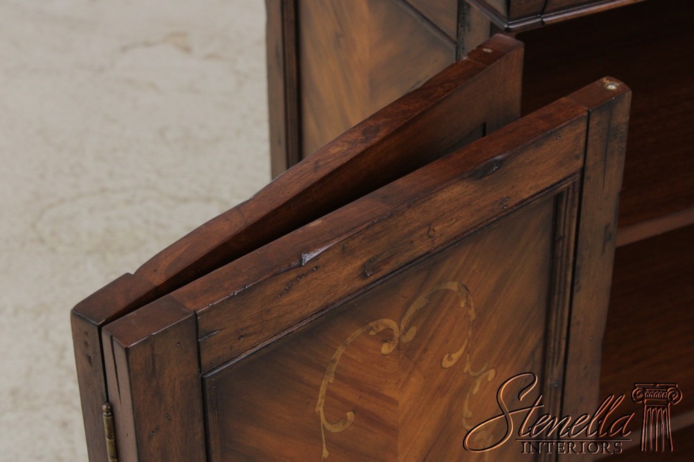 L72635: Continental Style Inlaid Front Distressed Sideboard Console