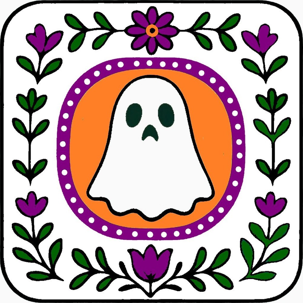 30 Custom Retro Ghost Art Personalized Address Labels