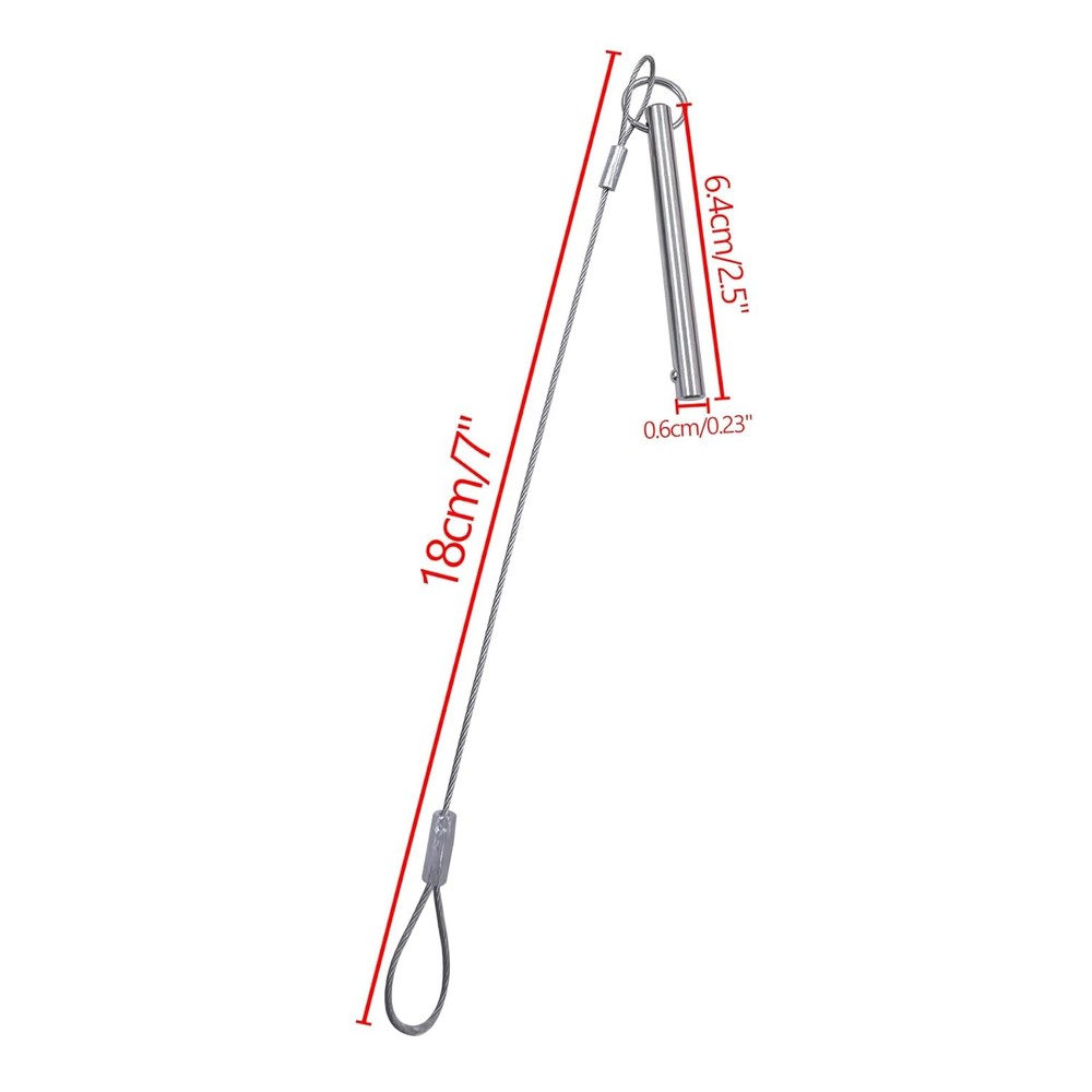 2 Pack Surveying Prism Pole Tip - 5/8 Female Thread & 2 Quick Release Pins A SET