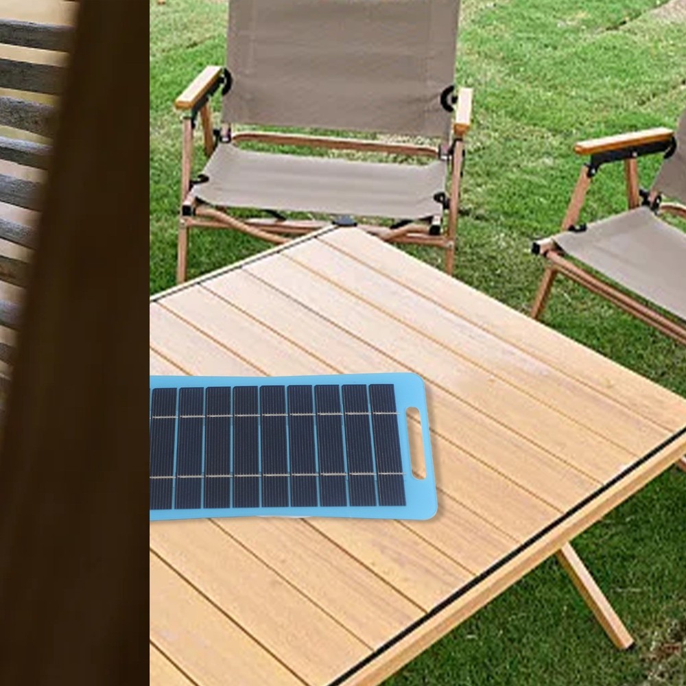 Portable Outdoor Solar Panel Charger Efficiently Powers Mobile Devices Anywhere