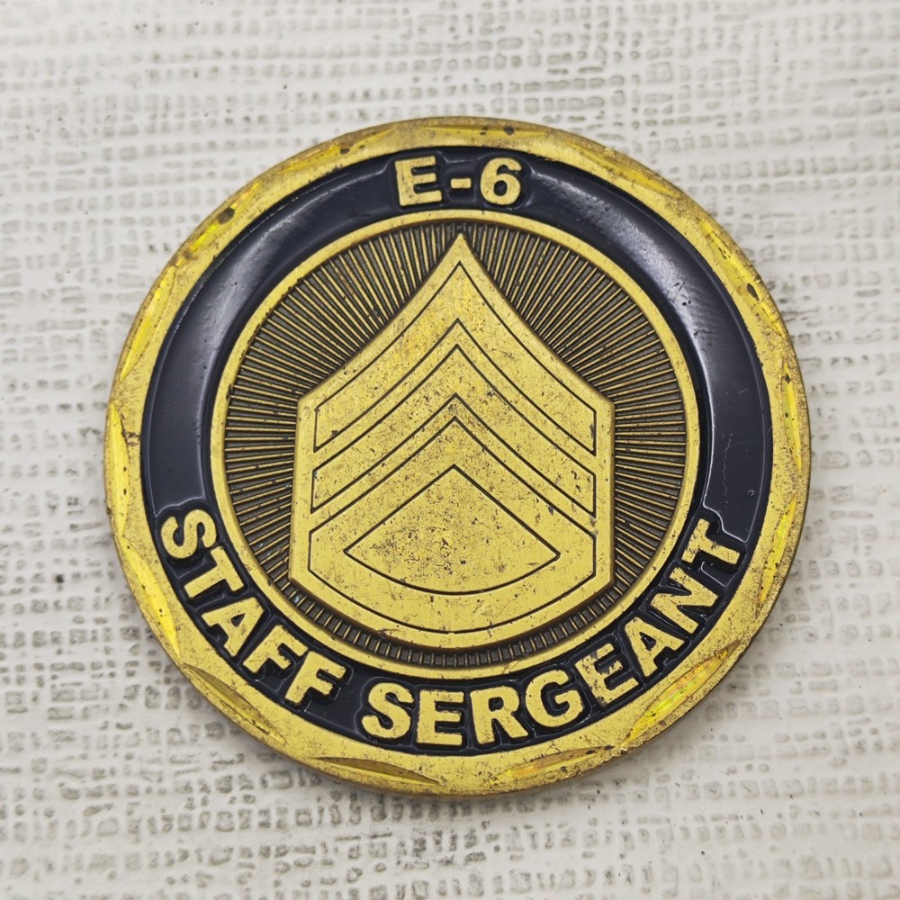 United States Army E-6 Staff Sergeant Challenge Coin