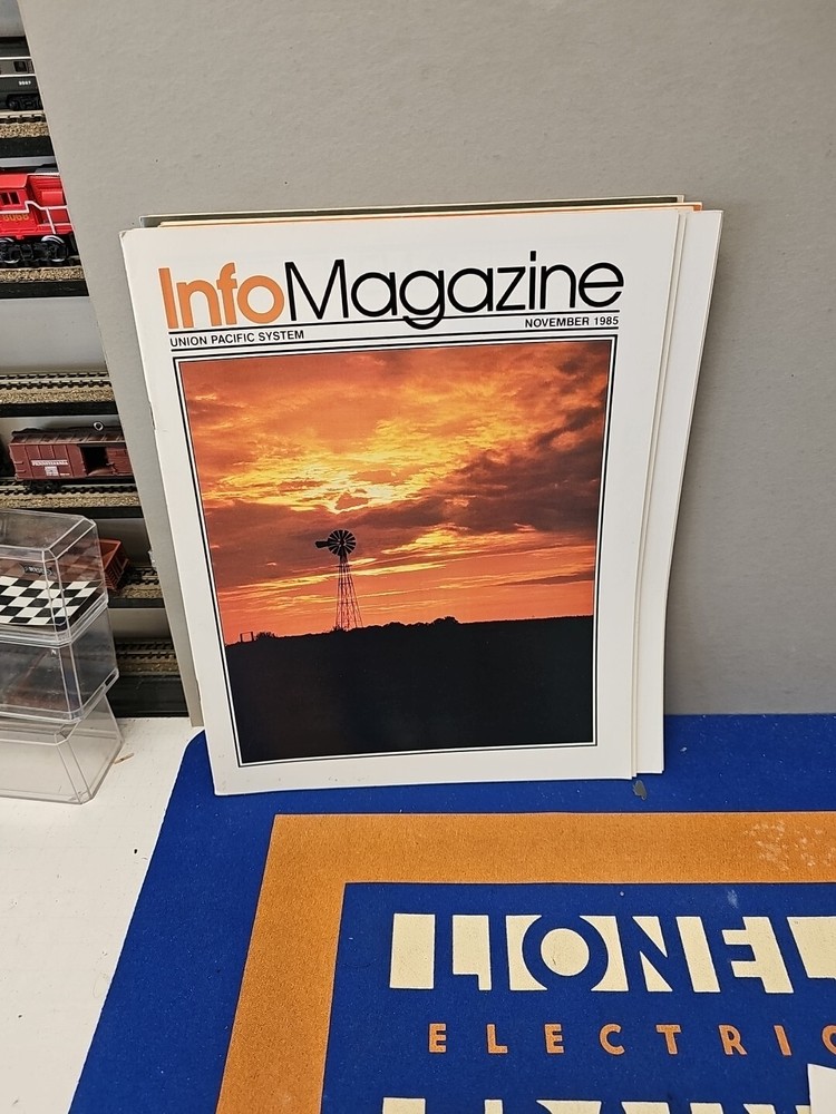Info Magazine Union Pacific System 1985 Full Year Complete 12 Issues.