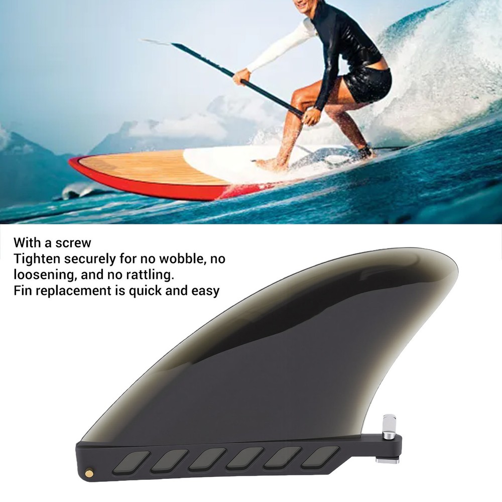 Paddle Board Fin TPU 4.6in Bendable Surfboard Tail Fin Replacement with Screw AD
