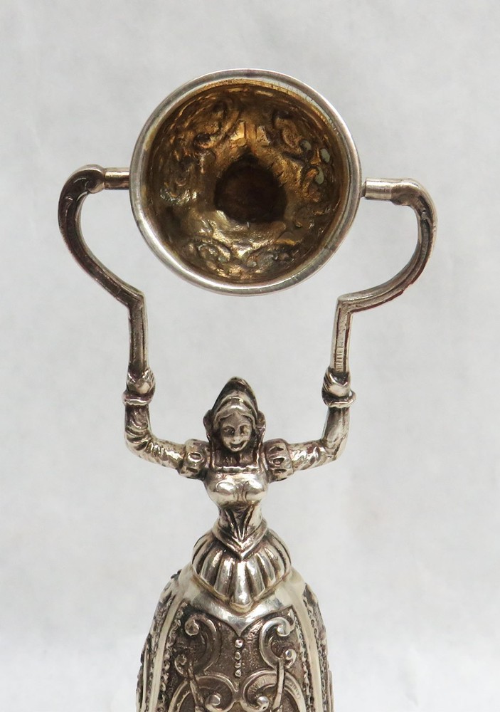 BEAUTIFUL SILVER 4 1/4" BRIDAL WEDDING CUP