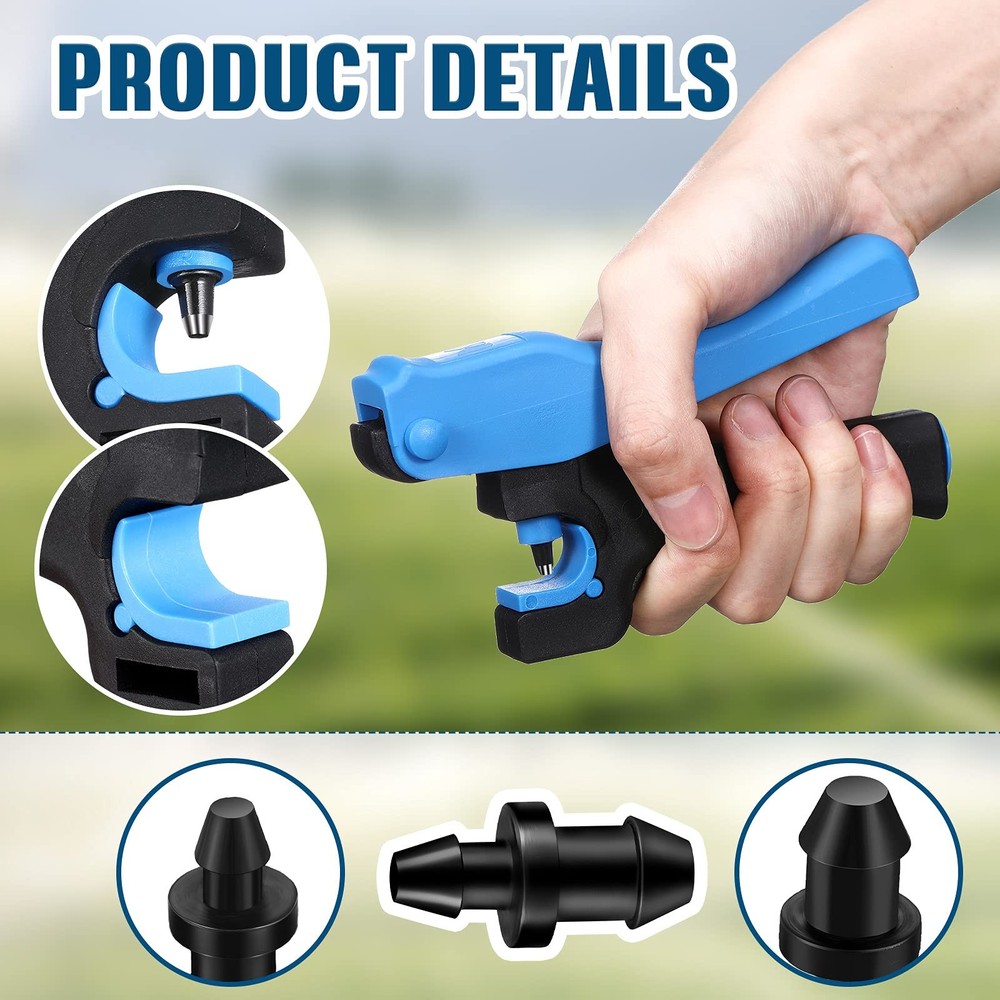 Honoson 51 Pcs Drip Irrigation Hole Punch Tool Set, Black