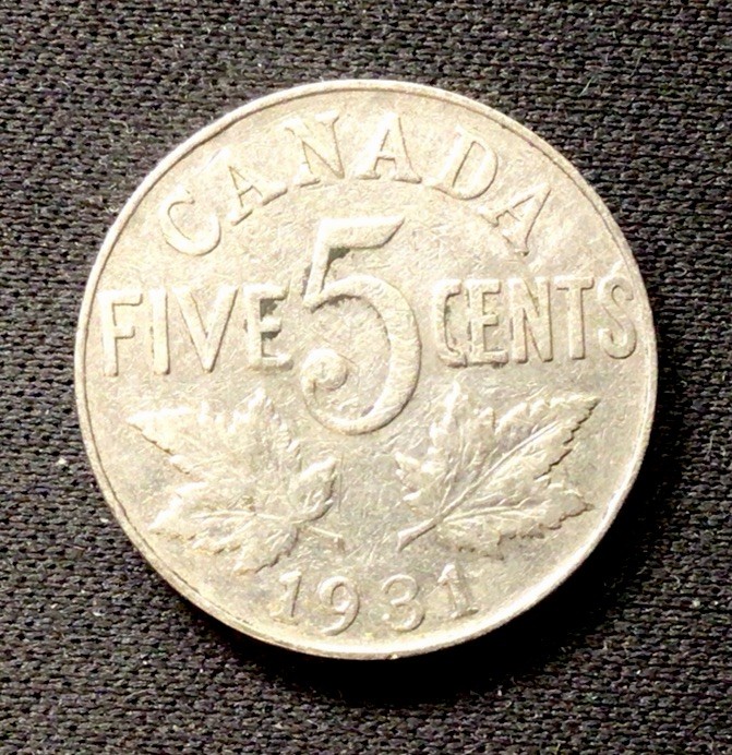 1931 Canada 5 Cents! ENN Coins