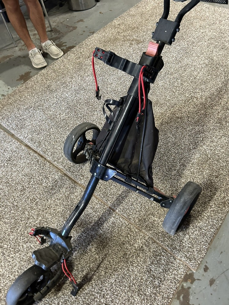 Golf push cart 3 wheel used Walking Golf Course Bag Strap