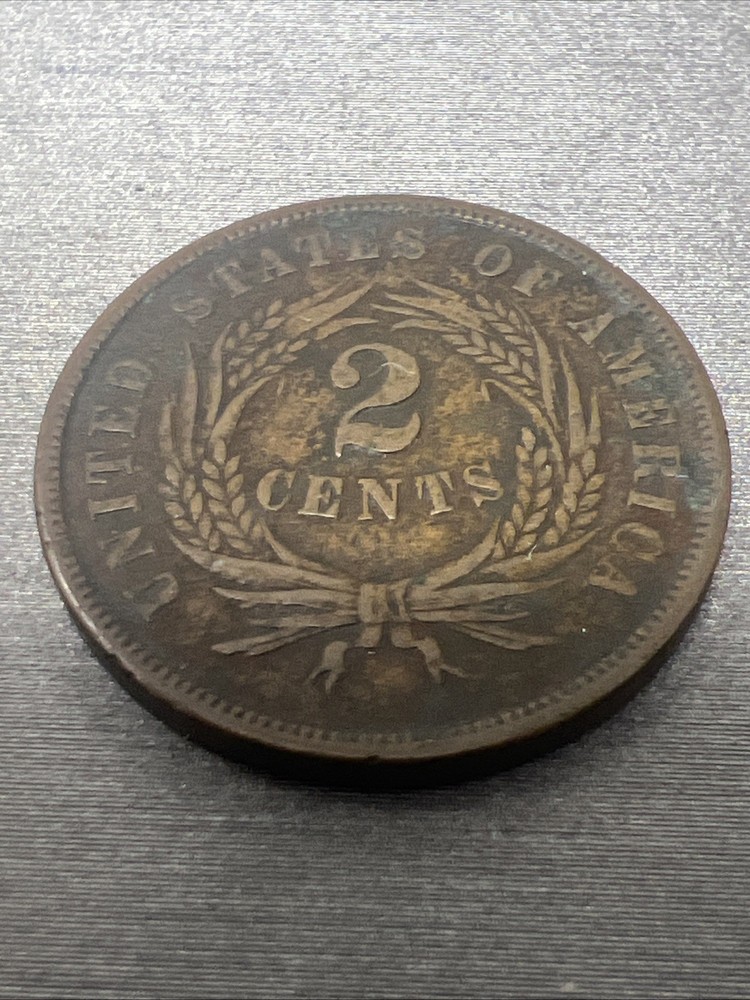 1864 Two Cent Piece 2C #1034