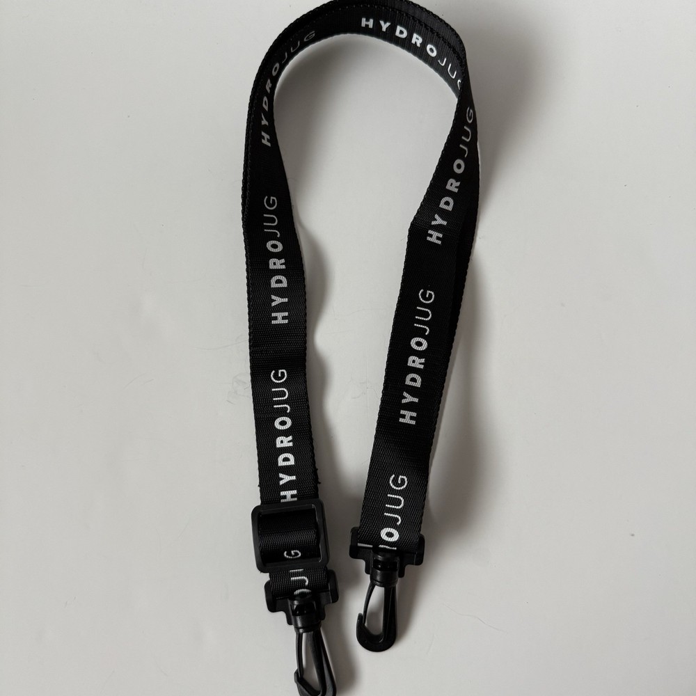 Hydrojug Carry Strap Only Replacement Part Black With White Letters