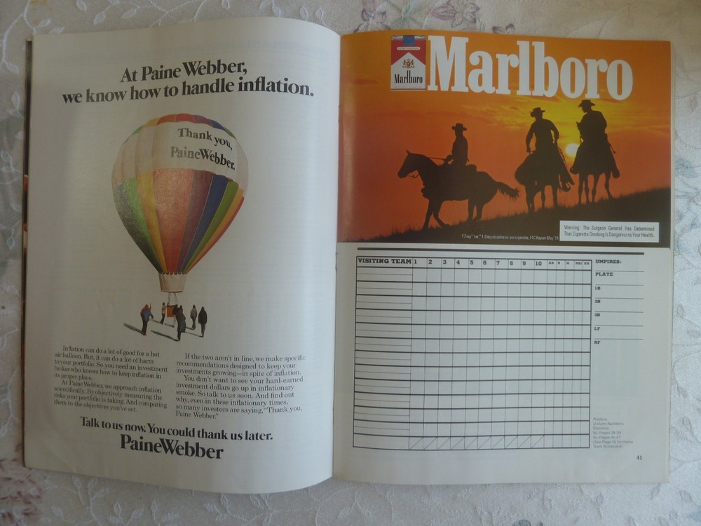 1978 WORLD SERIES PROGRAM 75th Anniversary Edition