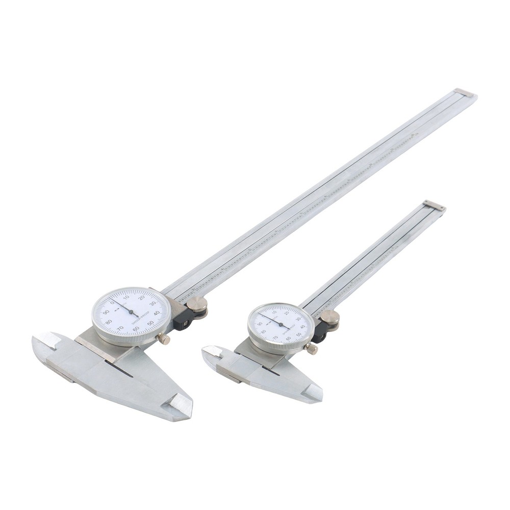 Precision 6"/12" Dial Calipers Combo .001" Shock Resistant