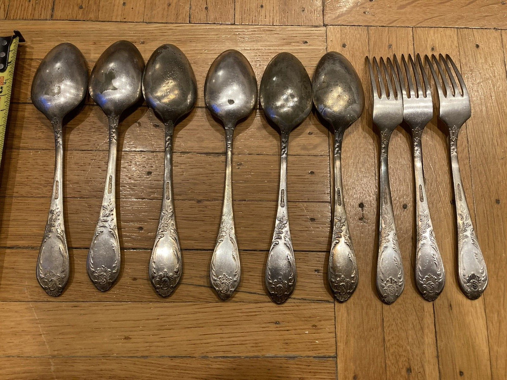 Vintage Soviet Melchior Spoons and Forks