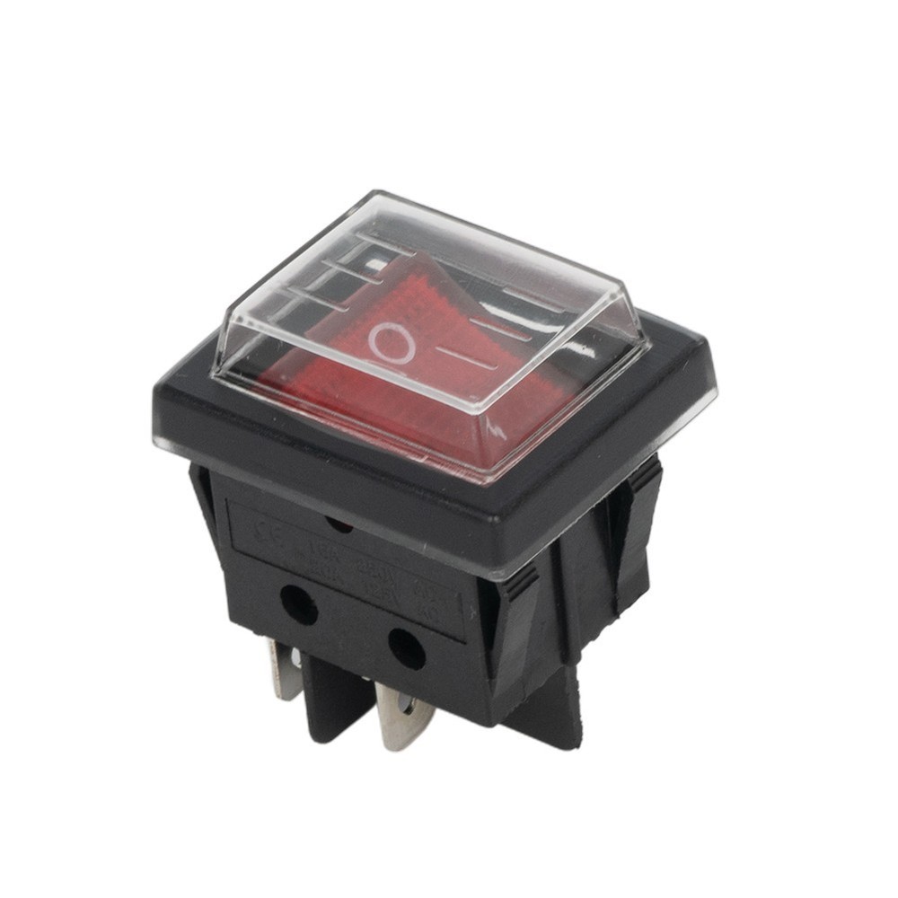 16A 250VAC / 20A 125VAC Rocker Switch 2 Position Accessory KCD4 Practical