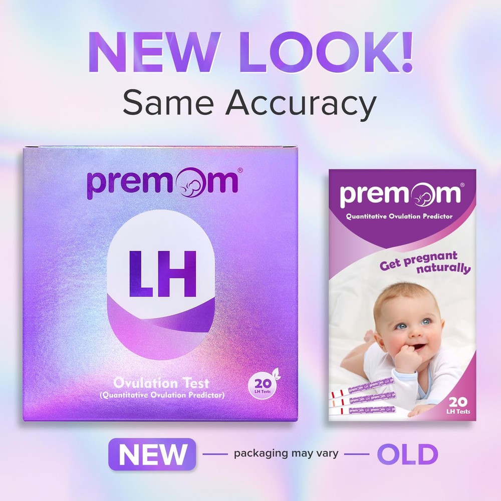 Premom Quantitative Ovulation Test Strips, Ovulation Predictor Kit with Smart
