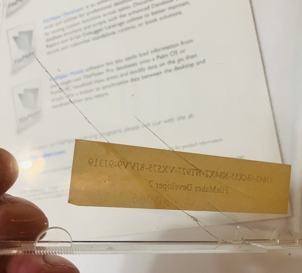 FileMaker Developer 7 Complete Box Mac PC CD Software w Manuals 2004