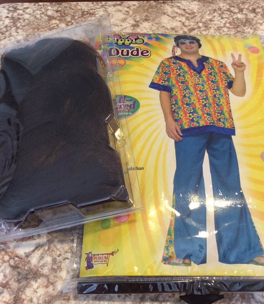 Men’s Generation Hippy Dude Costume With Extras