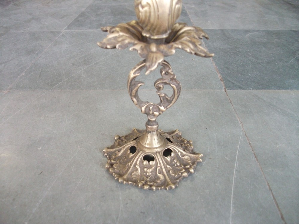 Vintage Brass Handcrafted Solid Unique Shape Engraved Dhoop Stand