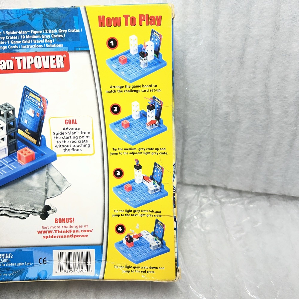 Spider-Man TIPOVER Game Thinkfun 2006 Marvel Single Player Never Opened