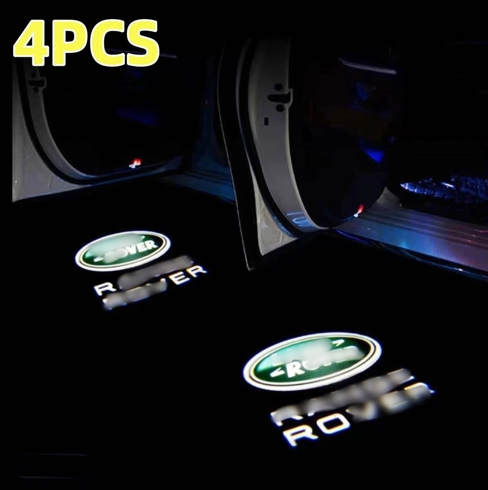 4pcs  LED 3D Door Welcome Courtesy Ghost Shadow Lights For 2003-2023 Range Rover