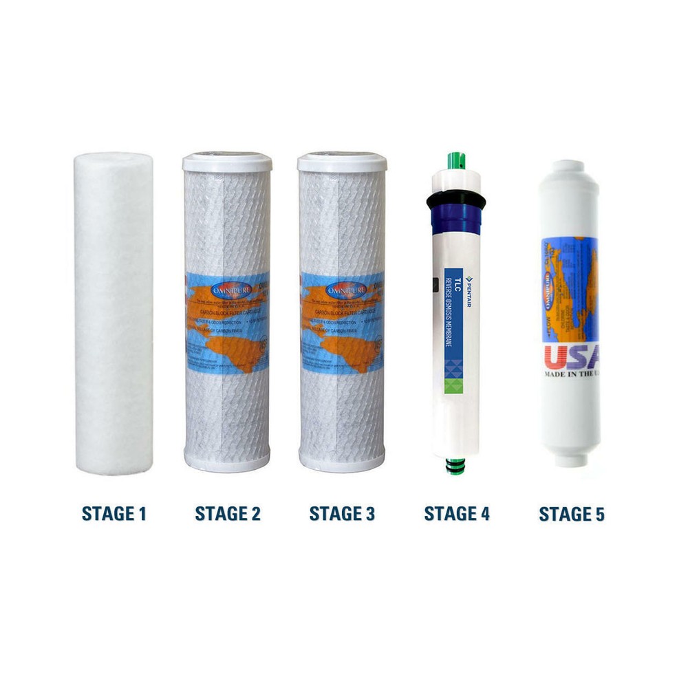 Goldline 50 Filter Replacement Kit with RO Membrane