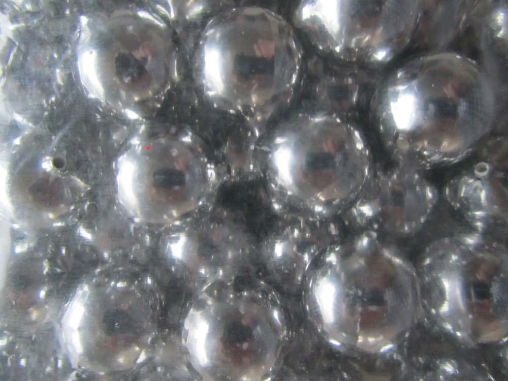1 x PACK OF 10 FLOATING BEADS ( NICKEL PLATE )