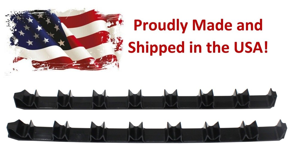 Low Profile Plastic Black 14 Tool Screw Driver Organizer Rail Kit