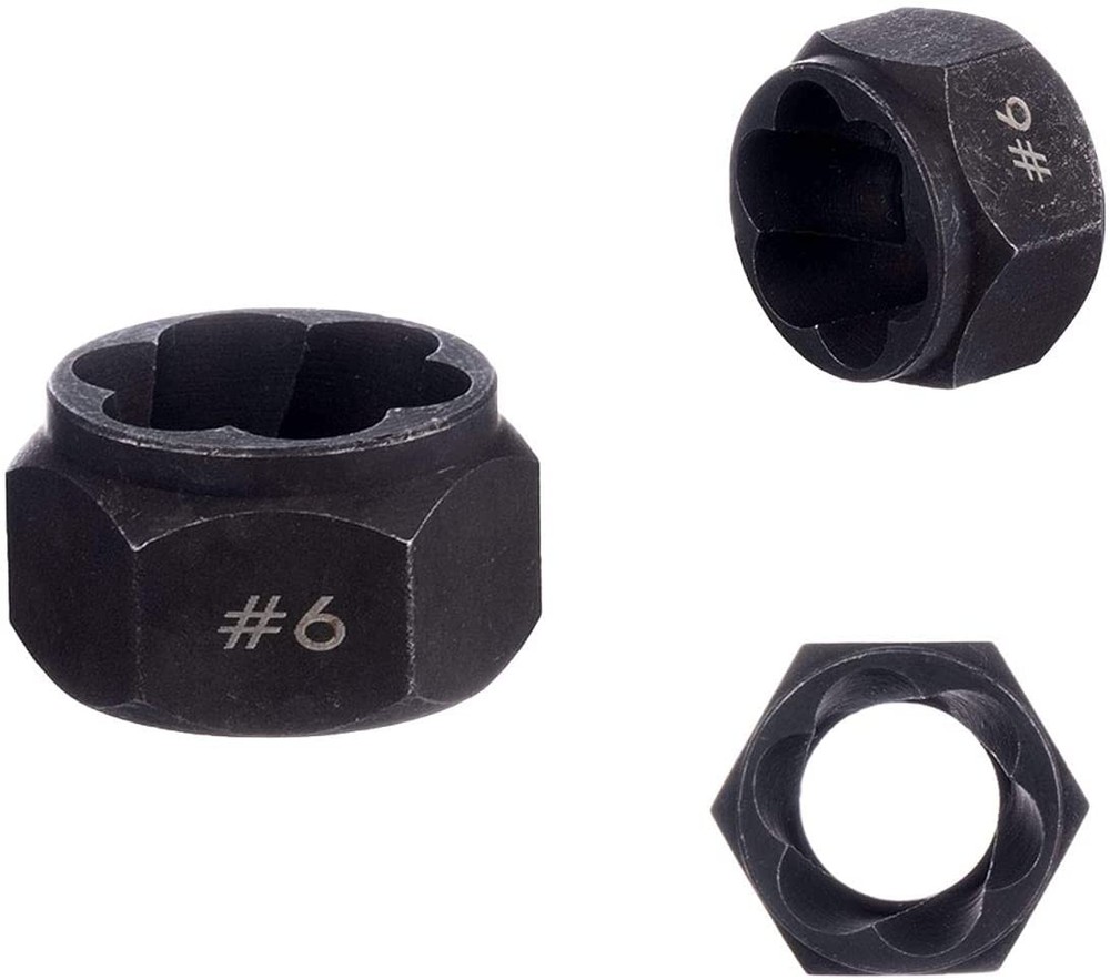 AConnet 10 Pieces Nut Remover Extractor Tool Easy Out Bolt Set,...