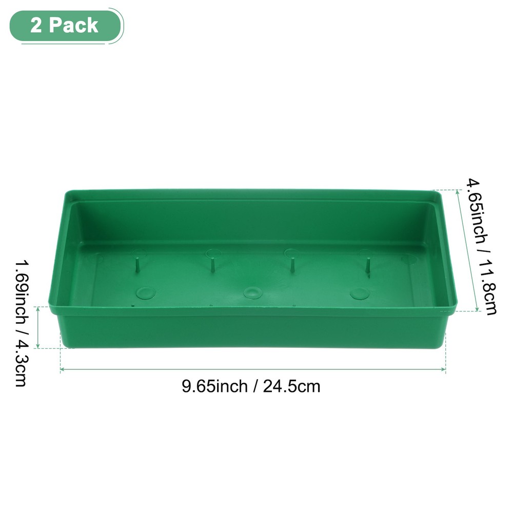 2 Piece Floral Center Tray, 9.65" Rectangular Floral Base