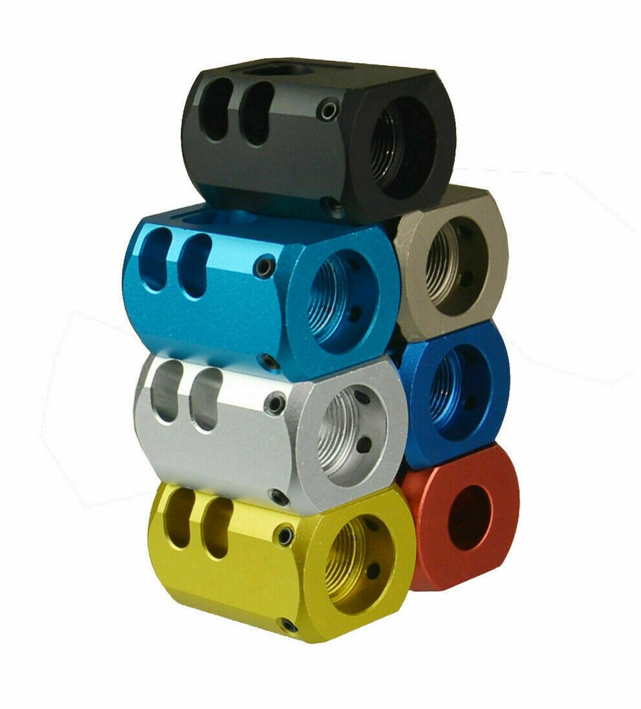 Ruger 1022 10/22 1/2''x28 TPI Thread Muzzle Brake Anodized Color