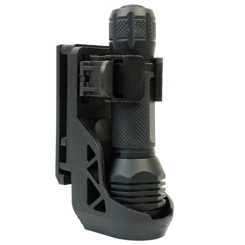 Tactic Flashlight Holsters Rotatable Lever Side Lock Quick Torch