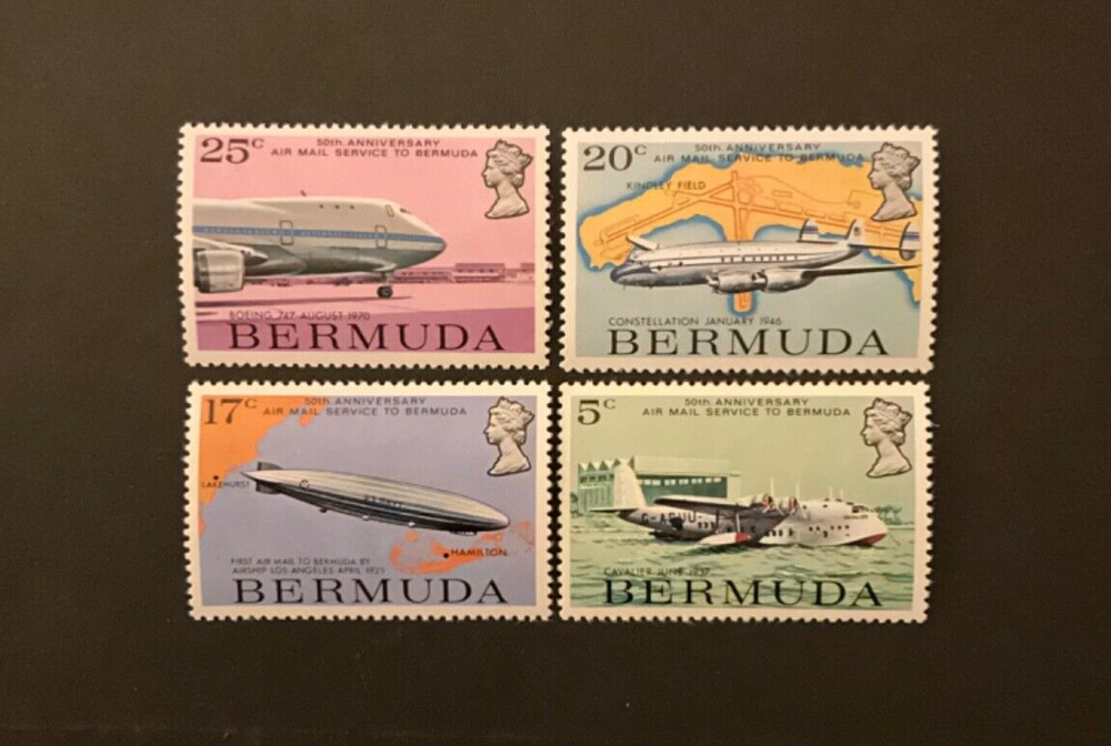 Stamps Bermuda Scott #318-21 never hinged