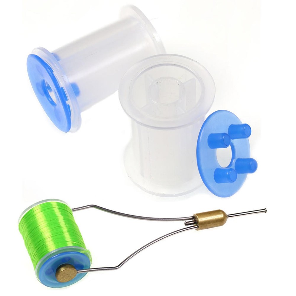 10Pcs Fly Tying Bobbin Spools Fly Tying Accessory Thread Bobbin Spools for