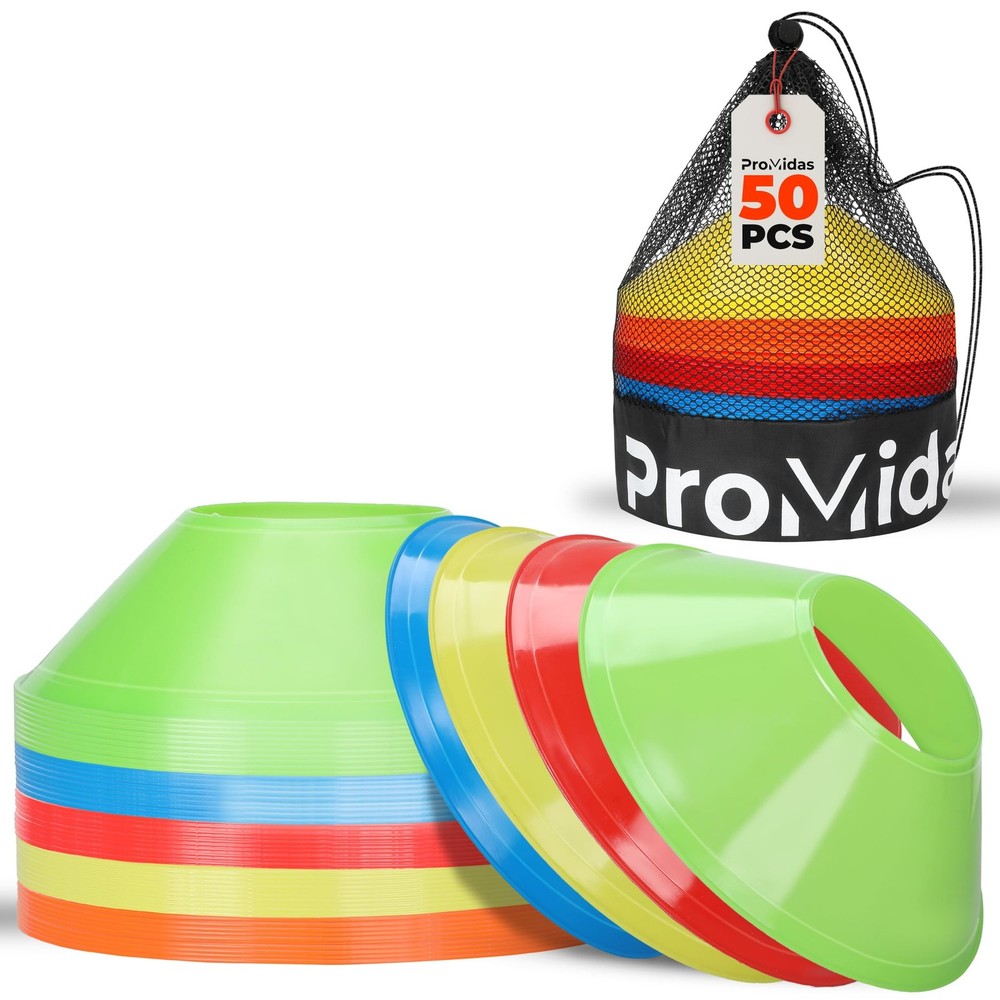 Mini Cones for Sports - Better Space Utilization - Comes with Shoulder Strap ...