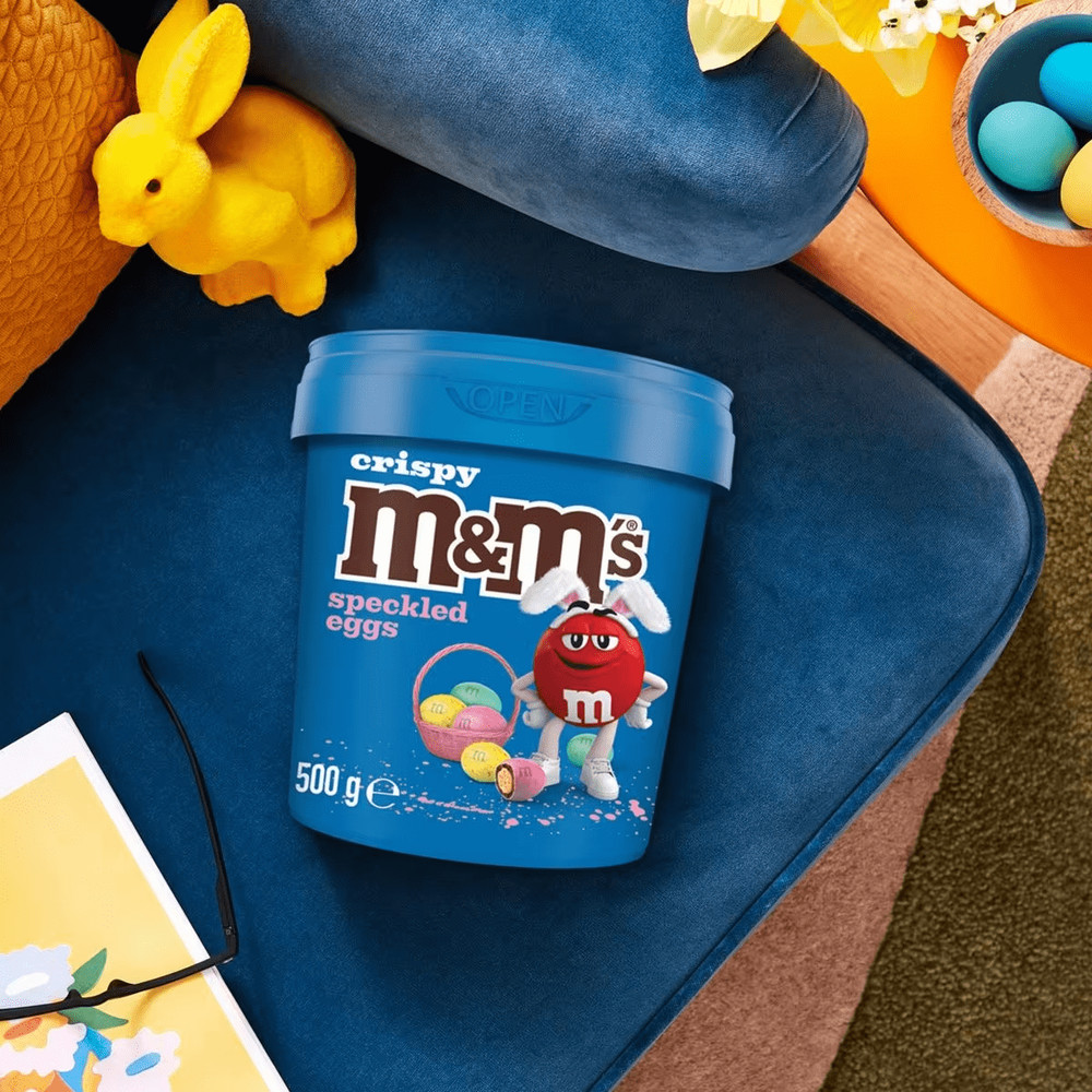 M&Ms Crispy Speckled Chocolate Easter Eggs Bucket 500g